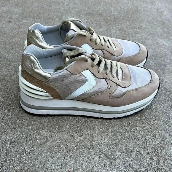 Voile Blanche Sneakers Leather Platform Size 40 - Picture 3 of 14